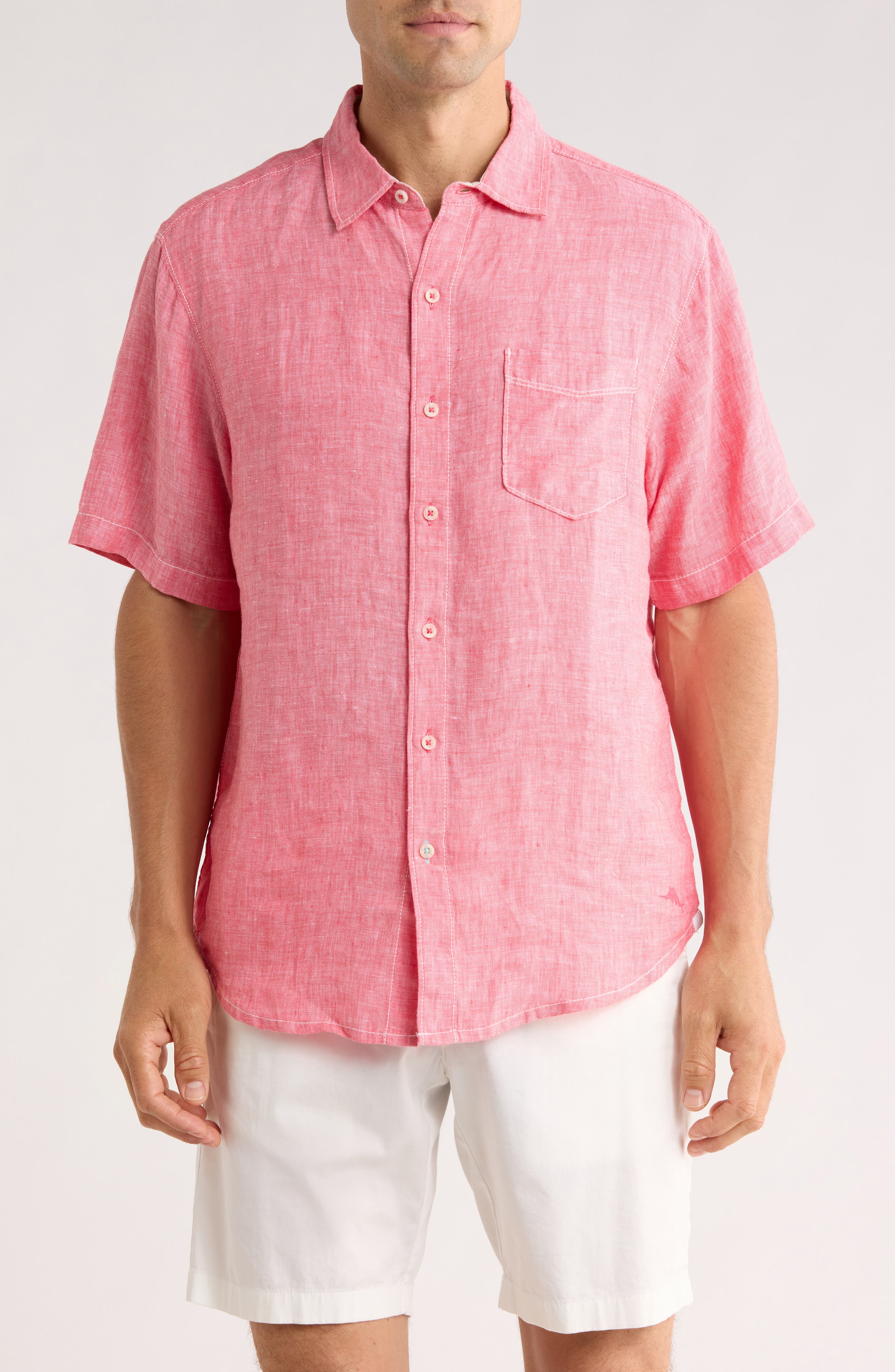 Tommy Bahama Bali Breezer Short Sleeve Linen Button-Up Shirt