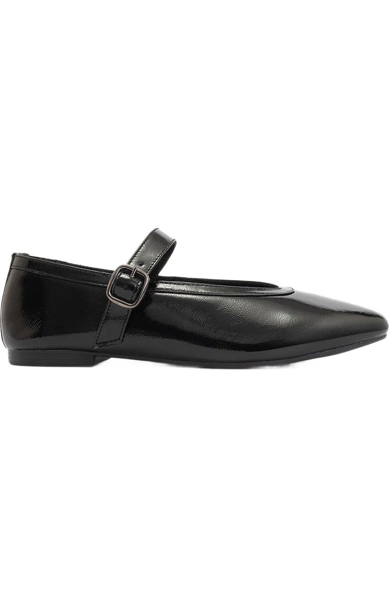 Forever & Always Shoes Matilda Leather Mary Jane Flats, Main, color, Black Patent Leather