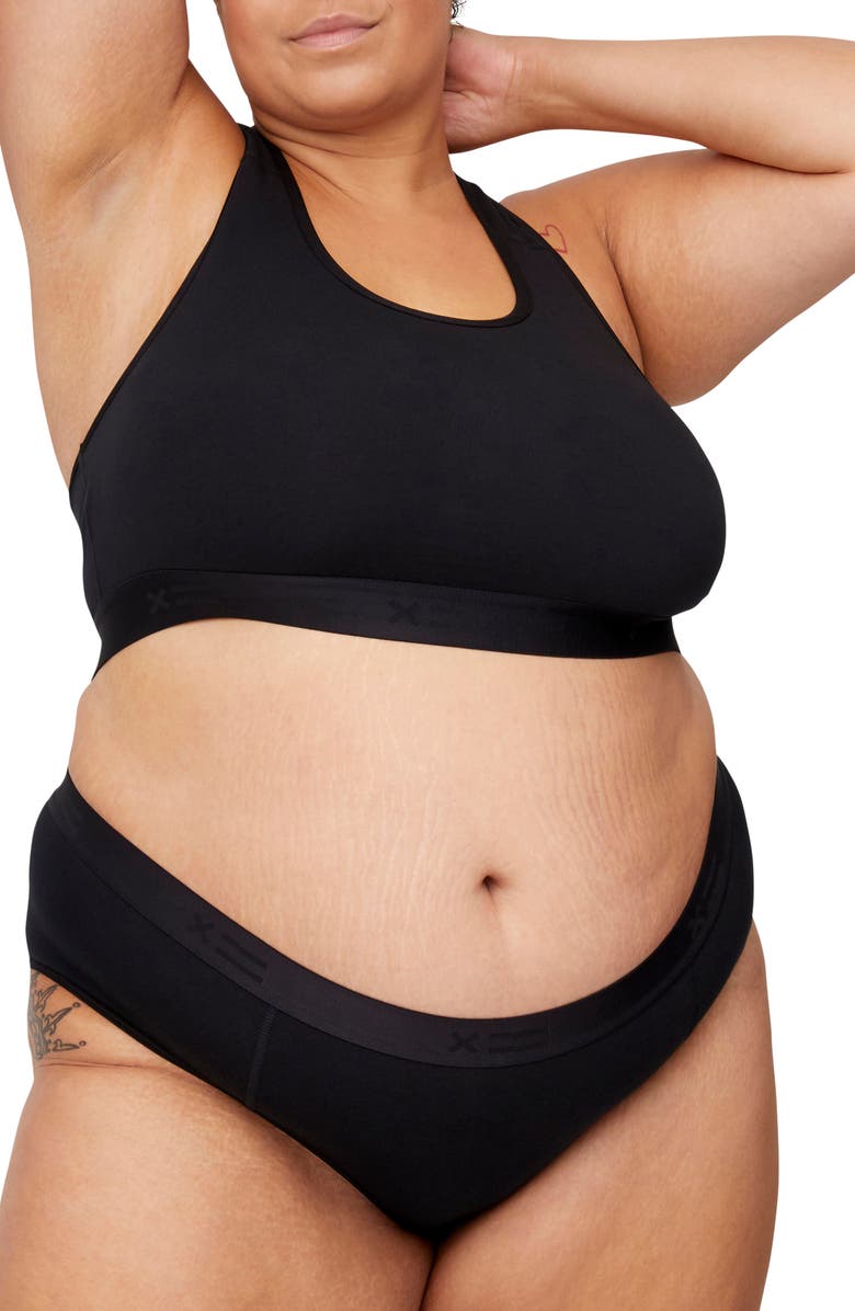 TomboyX Hipster Briefs, Alternate, color, X Black