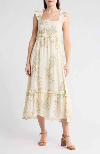 BLU PEPPER BLU PEPPER RUFFLE TIERED MAXI DRESS