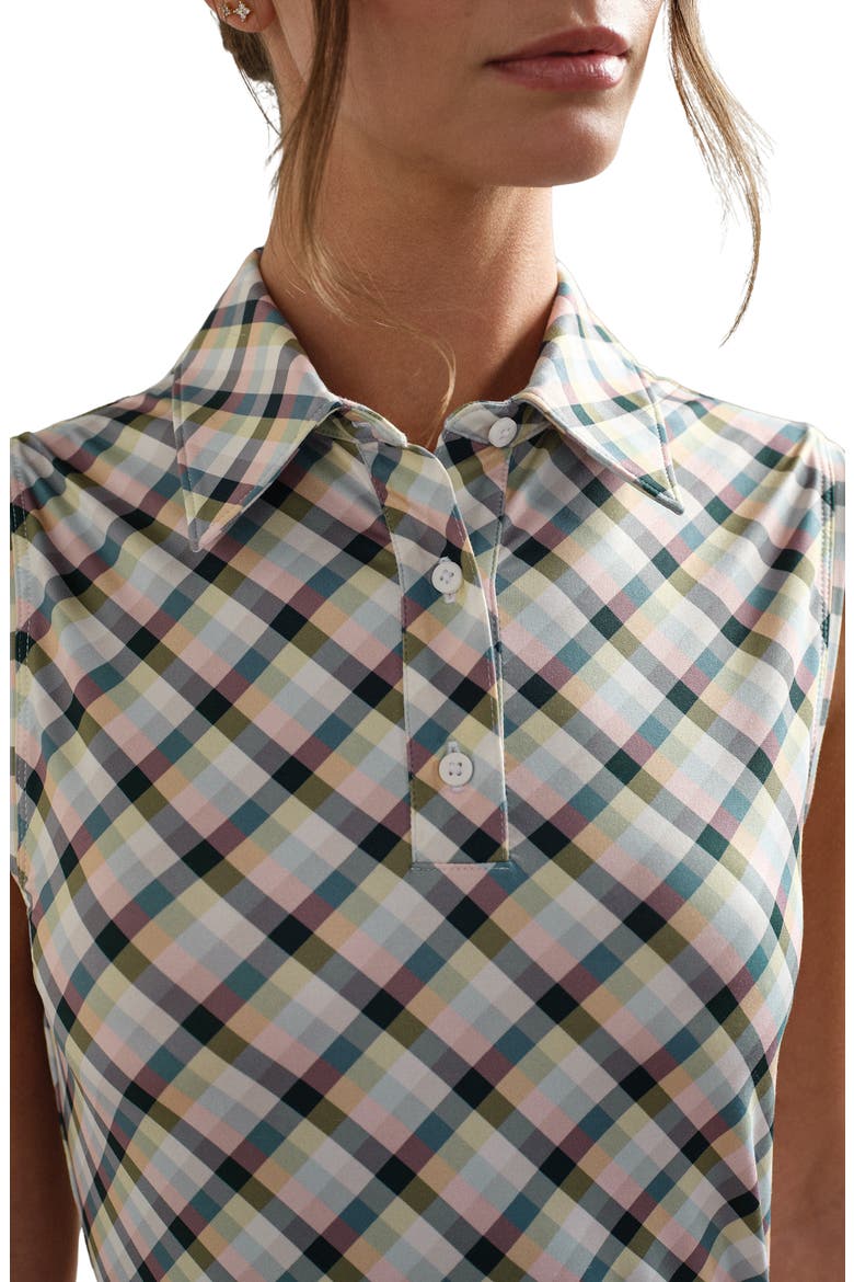 Course To Court Sleeveless UPF 50+ Polo, Alternate, color, NAVY MULTI PLAID