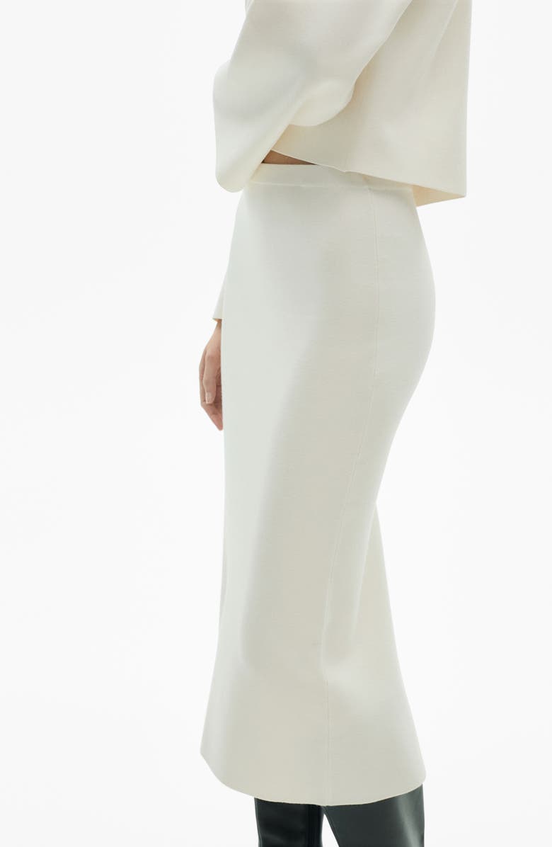 MANGO Fine Knit Midi Skirt, Alternate, color, 