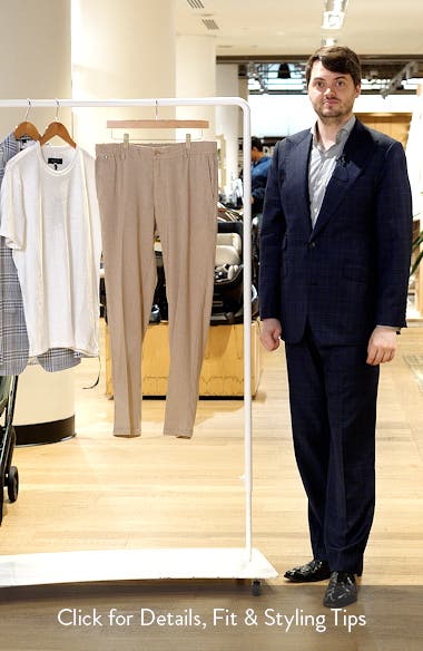 BOSS Kane Linen Blend Drawstring Pants (Men) | Nordstromrack