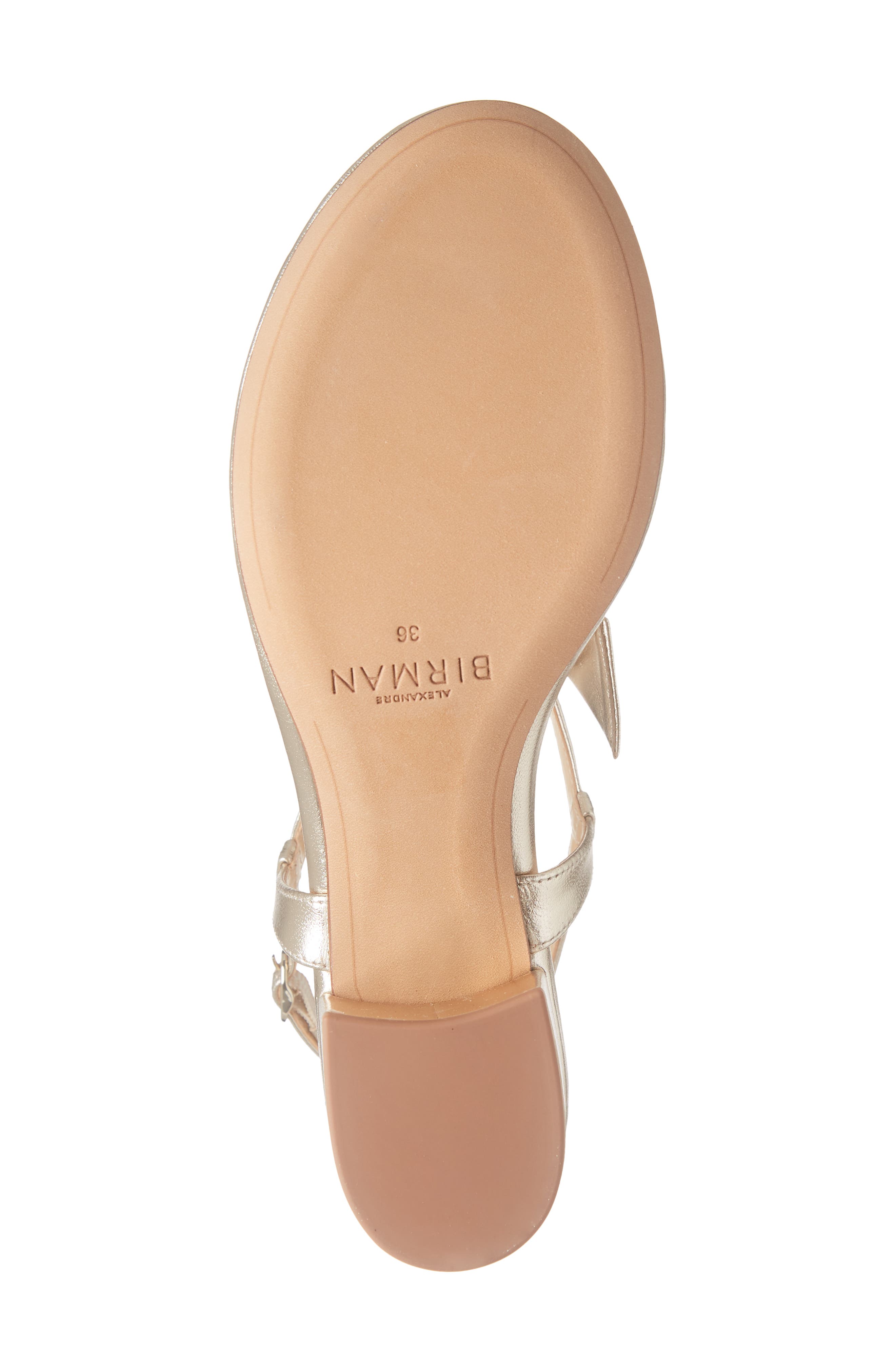 Clarita Bow Slingback Sandal, Alternate, color, GOLDEN