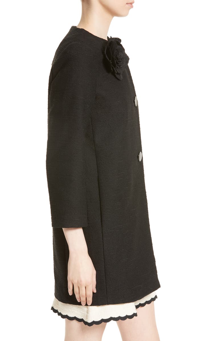 Kate Spade New York tweed coat, Alternate, color, 