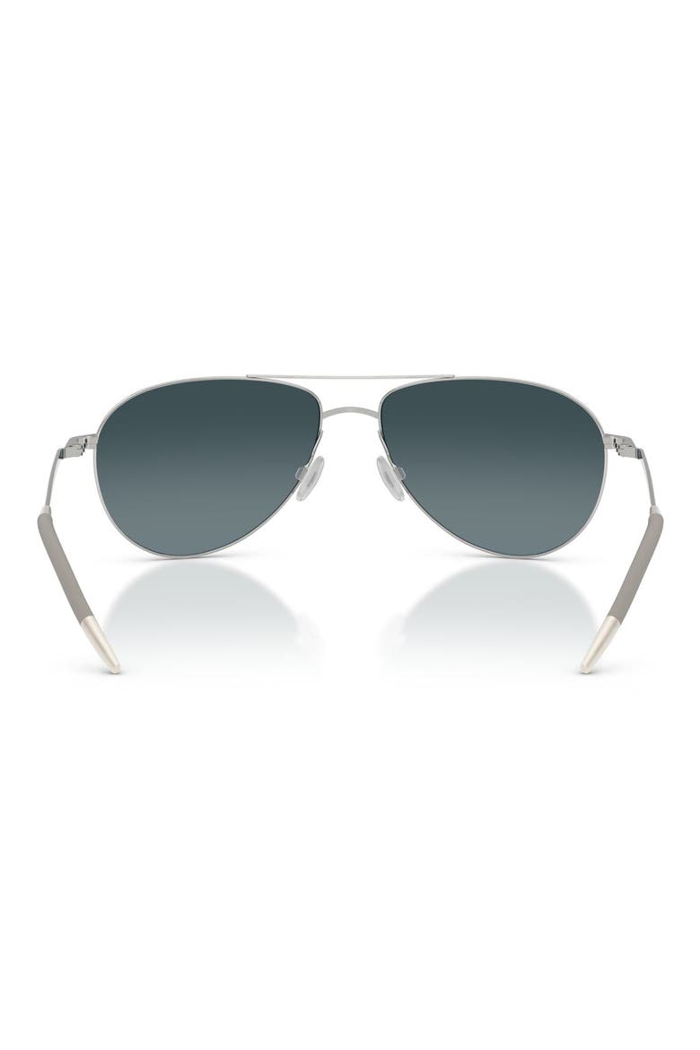 Benedict 59mm Photochromic Gradient Aviator Sunglasses, Alternate, color, SILVER / BLUE GRADIENT POLAR