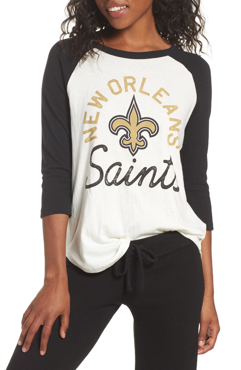 Junk Food NFL New Orleans Saints Raglan Tee, Main, color, 