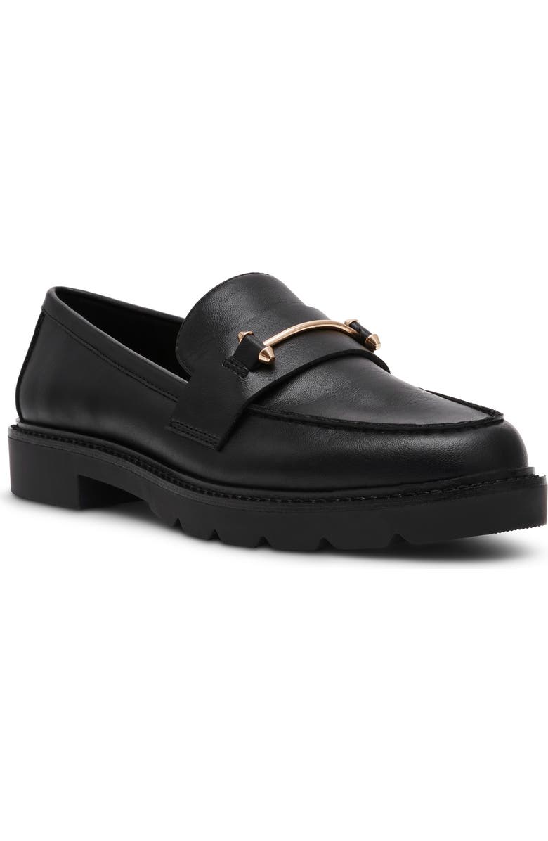 Anne Klein Emme Bit Loafer, Main, color, Black Smooth