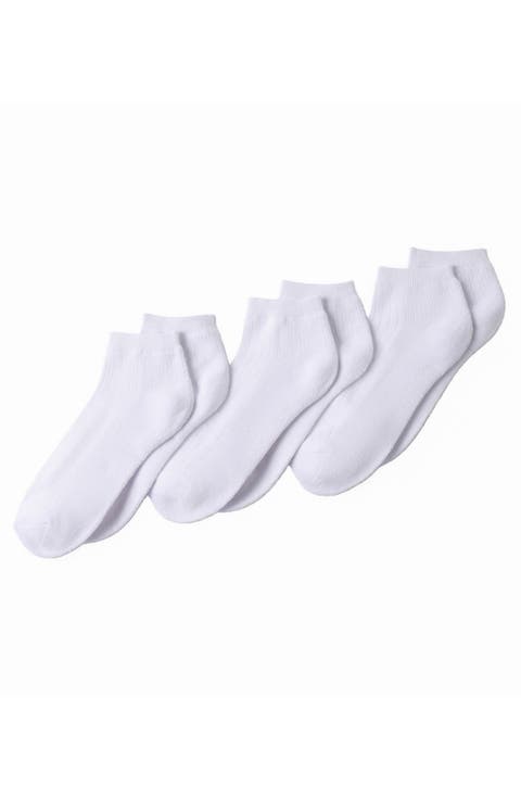 3-Pack Soft Viscose Half Cushion Quarter Socks