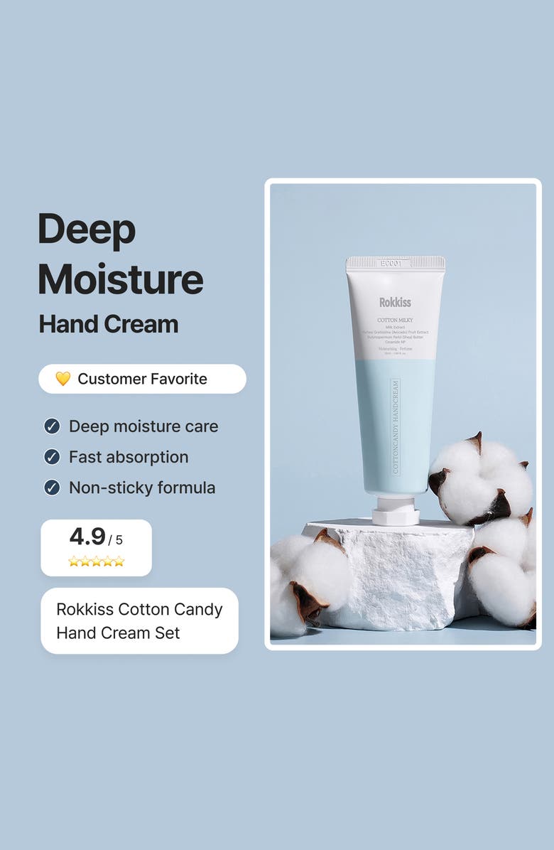 ROKKISS Cotton Candy Hand Cream Set, Alternate, color, 