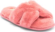 Honeydew H Band Plush Faux Fur Slipper