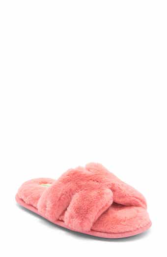 Honeydew H Band Plush Faux Fur Slipper