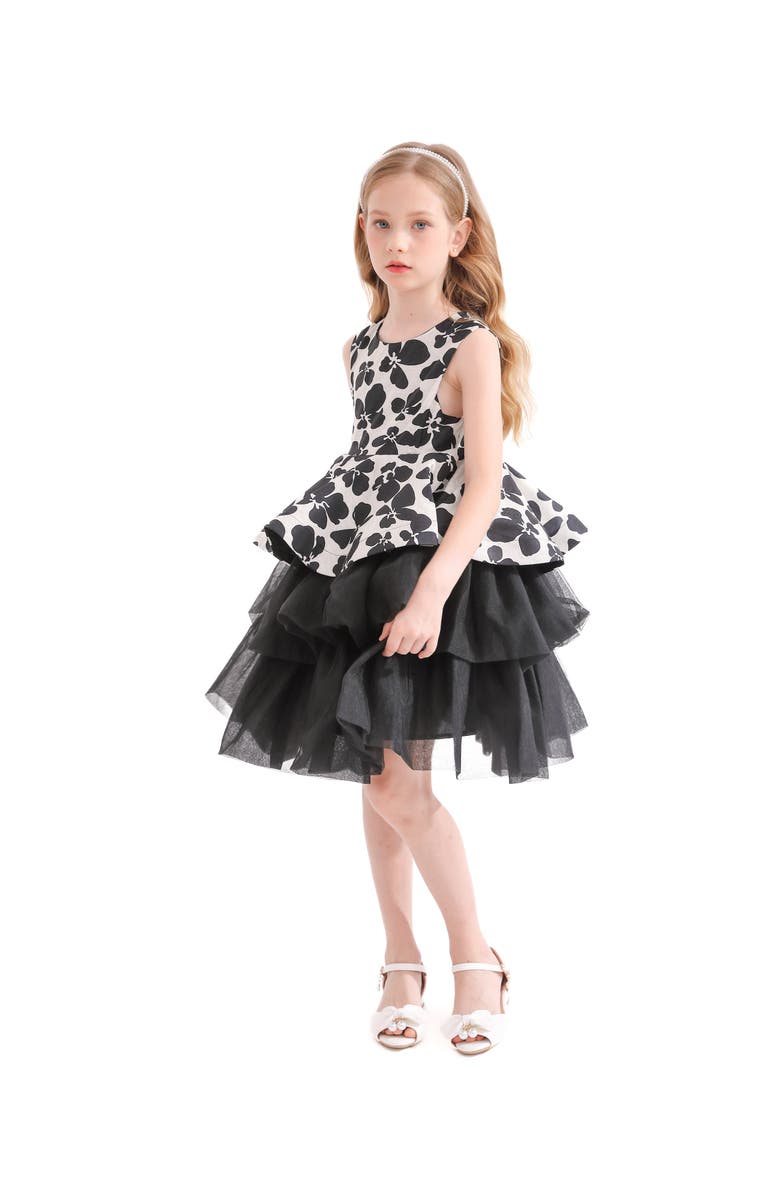 Tulleen Nazareen Dress, Alternate, color, Black
