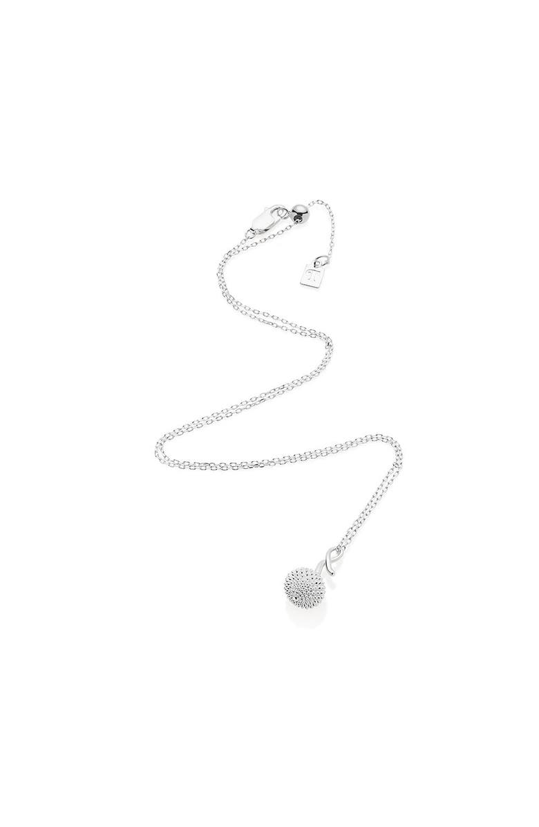 Toolally Pom Pom Pendant Necklace, Alternate, color, Sterling Silver