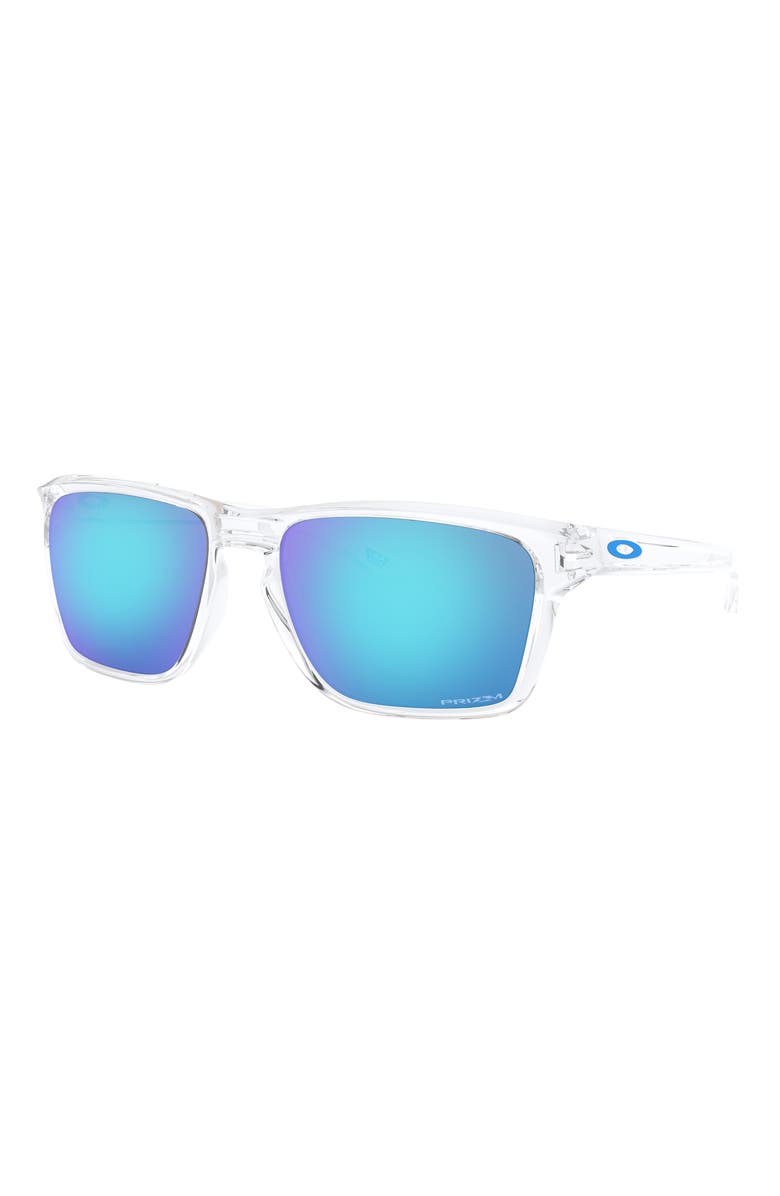 Oakley Sylas 60mm Prizm<sup>™</sup> Rectangular Sunglasses, Alternate, color, Sapphire