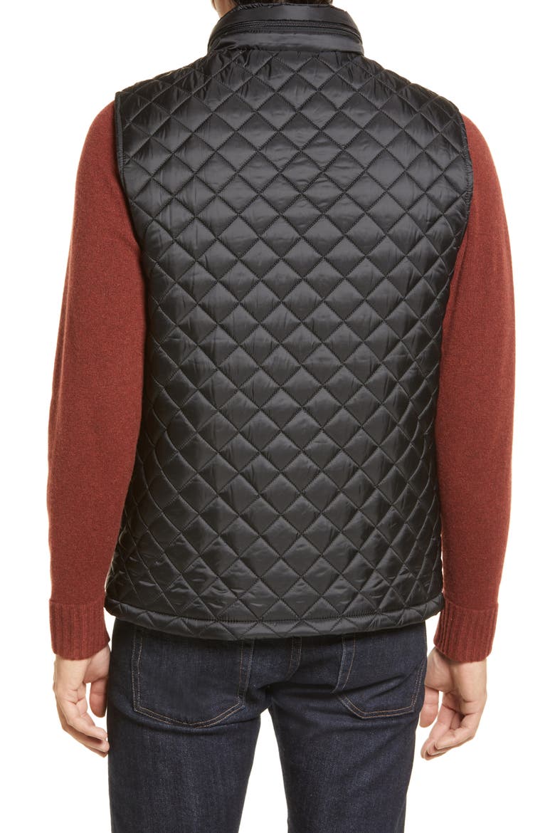 Lightweight Quilted Vest, Alternate, color, BLACK CAVIAR