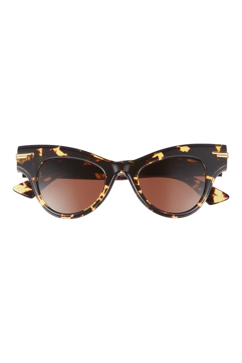 47mm Cat Eye Sunglasses, Main, color, HAVANA HAVANA BROWN