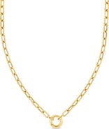 Bony Levy 14k Gold Circle Charm Holder Necklace