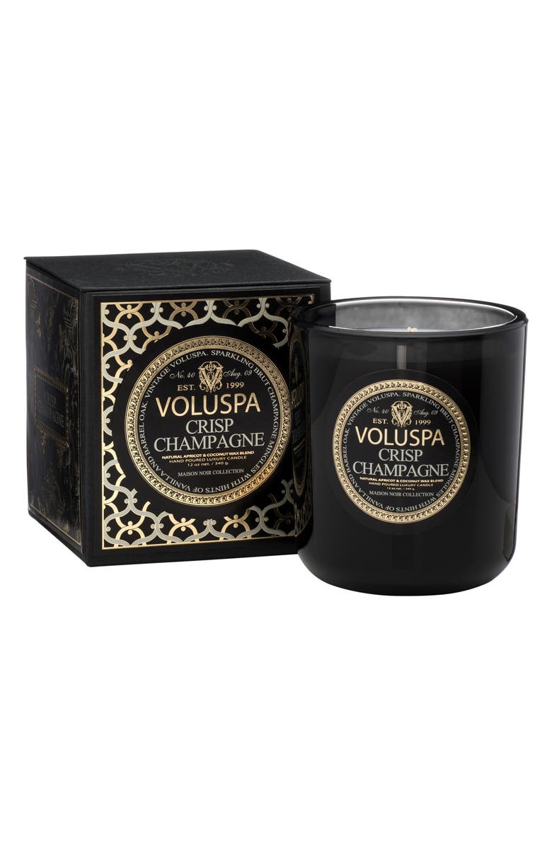 Voluspa Maison Noir Crisp Champagne Classic Maison Candle, Alternate, color,