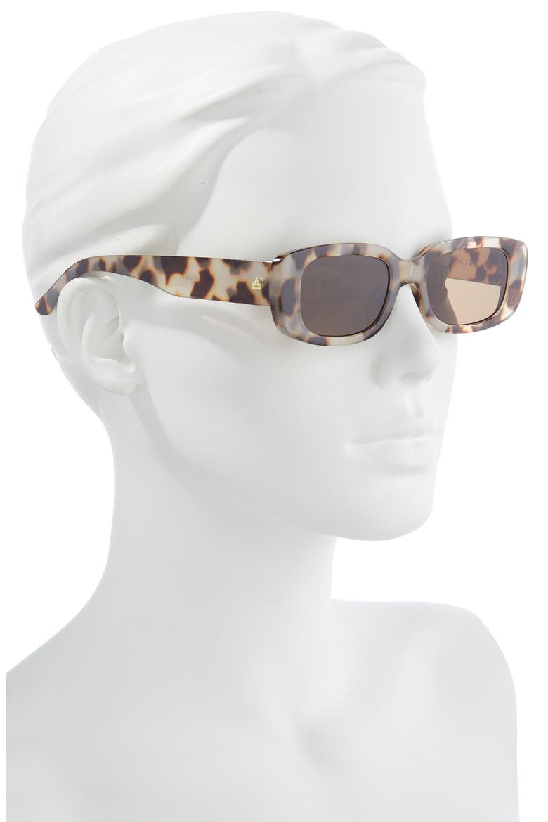 Ceres 51mm Rectangular Sunglasses, Alternate, color, COOKIE TORT / BROWN MONO