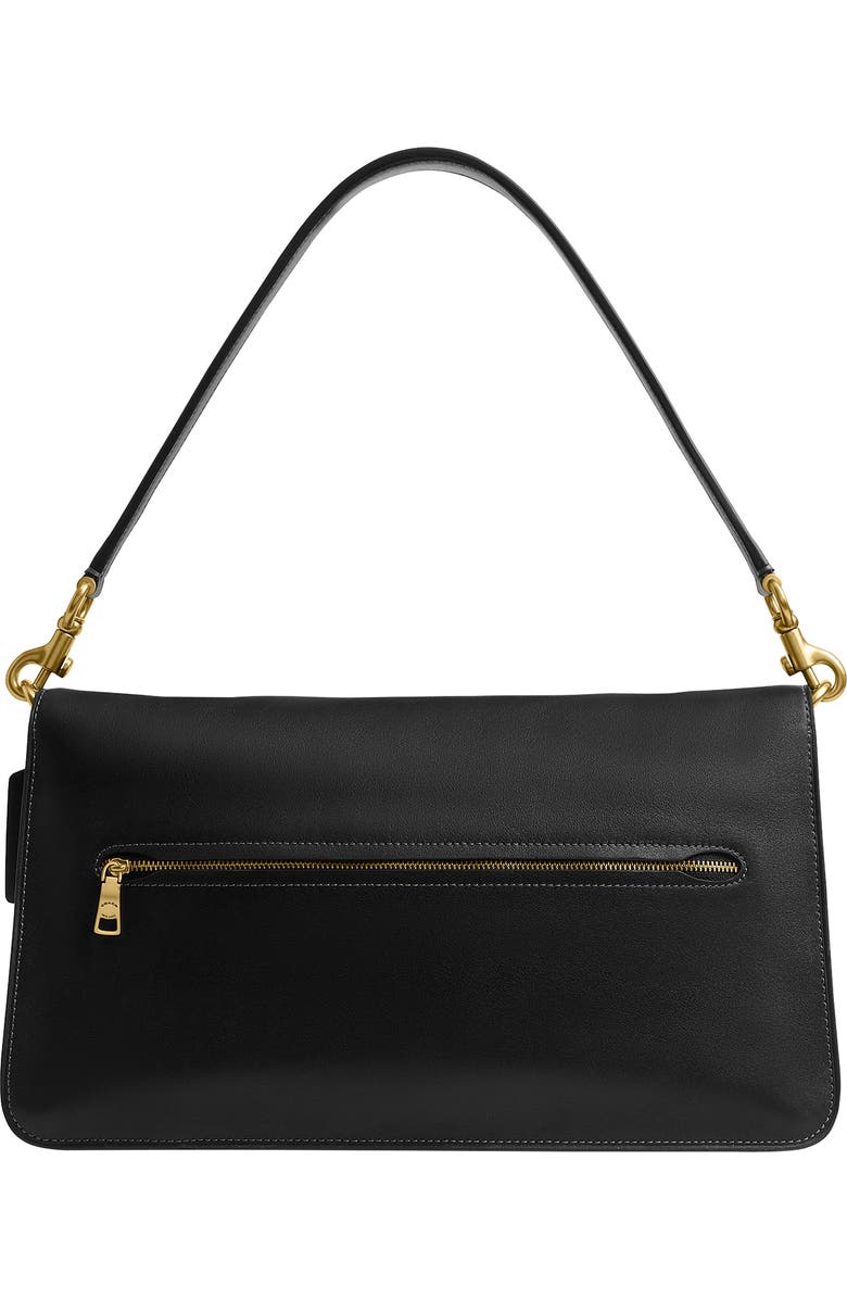 COACH Tabby 36 Leather Shoulder Bag, Alternate, color, B4/ Black