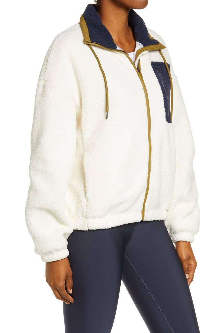 Out of the Woods Zip Jacket, Alternate, color, LILY WHITE MULTI