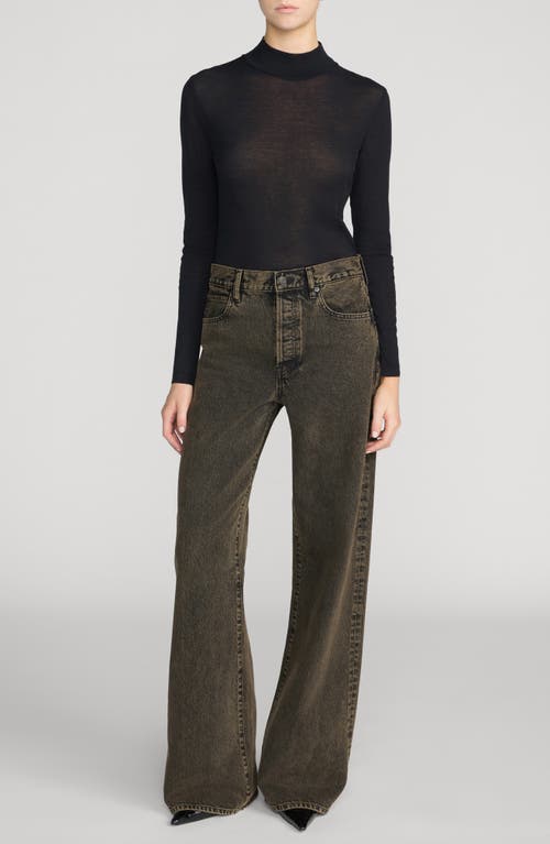 Frame The Shadow Turtleneck Top In Multi