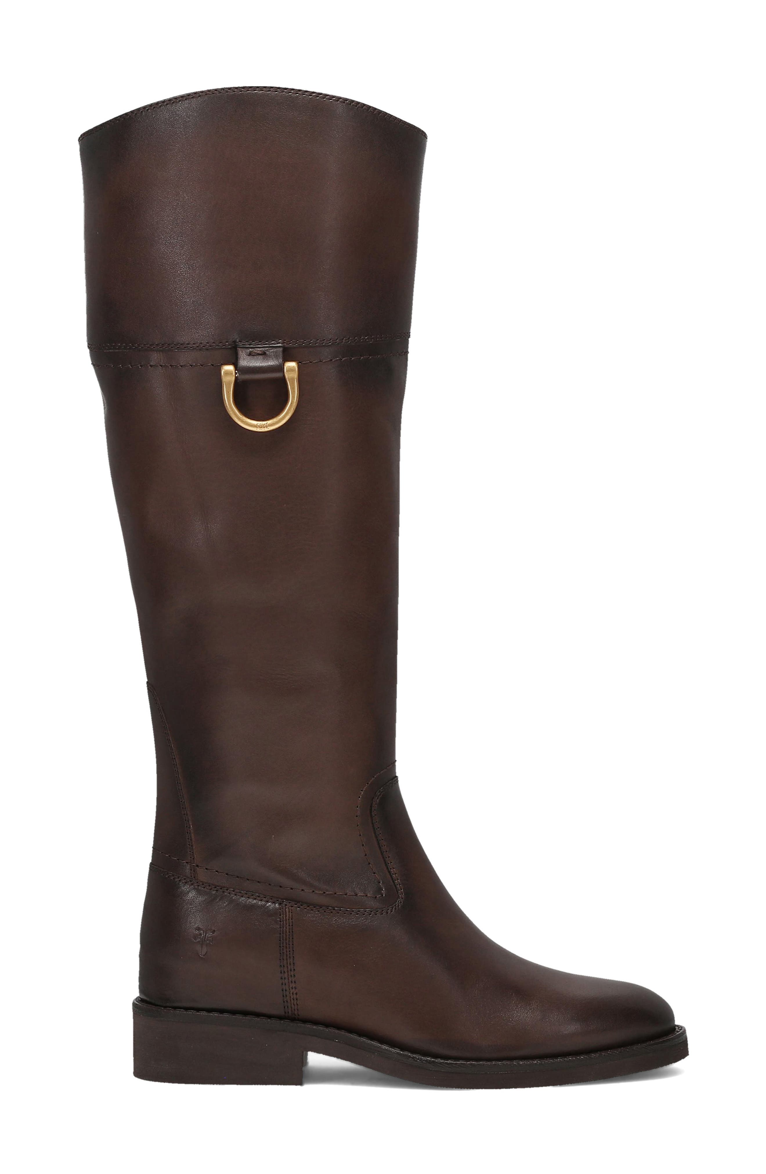 Quinn Riding Boot, Alternate, color, CHOCOLATE