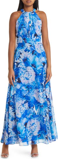 Eliza J Floral Halter Dress Pleated Floral Halter Eliza J Floral Chiffon Dress Halter Eliza J Floral Halter Dress Pleated Floral Halter Eliza J Floral Chiffon Dress Halter