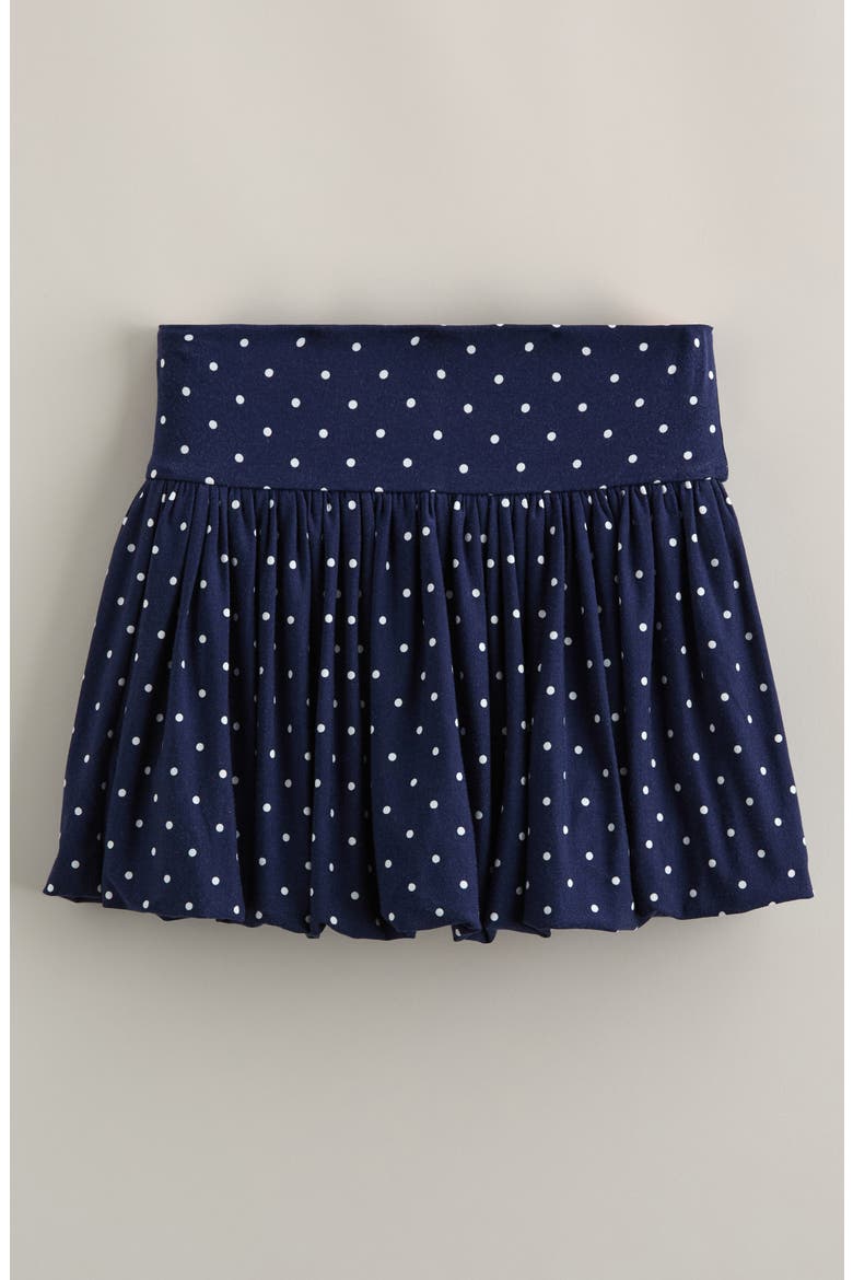 Kids' Knit Bubble Skort, Alternate, color, NAVY PEACOAT TATIANA DOT