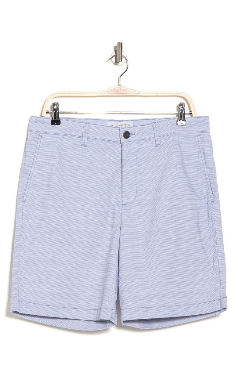 Original Penguin Slim Feeder Stripe Shorts, Alternate, color, Bering Sea