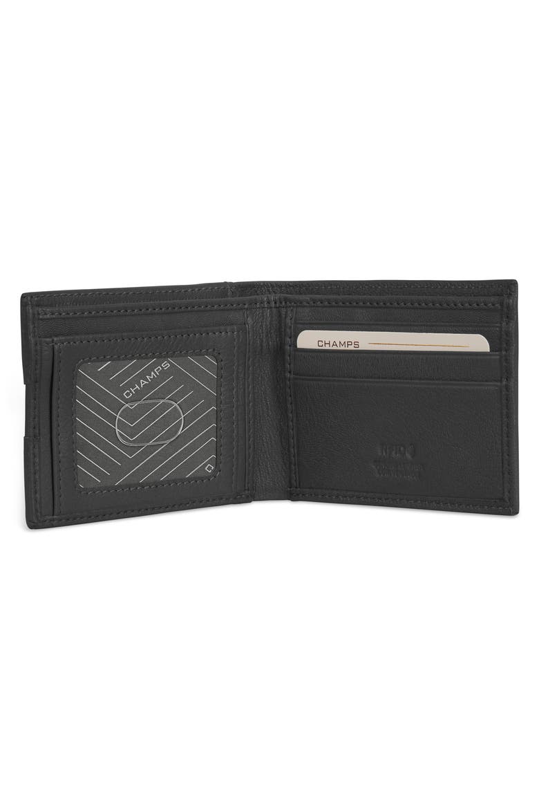 Onyx Leather RFID Bifold Wallet, Alternate, color, BLACK