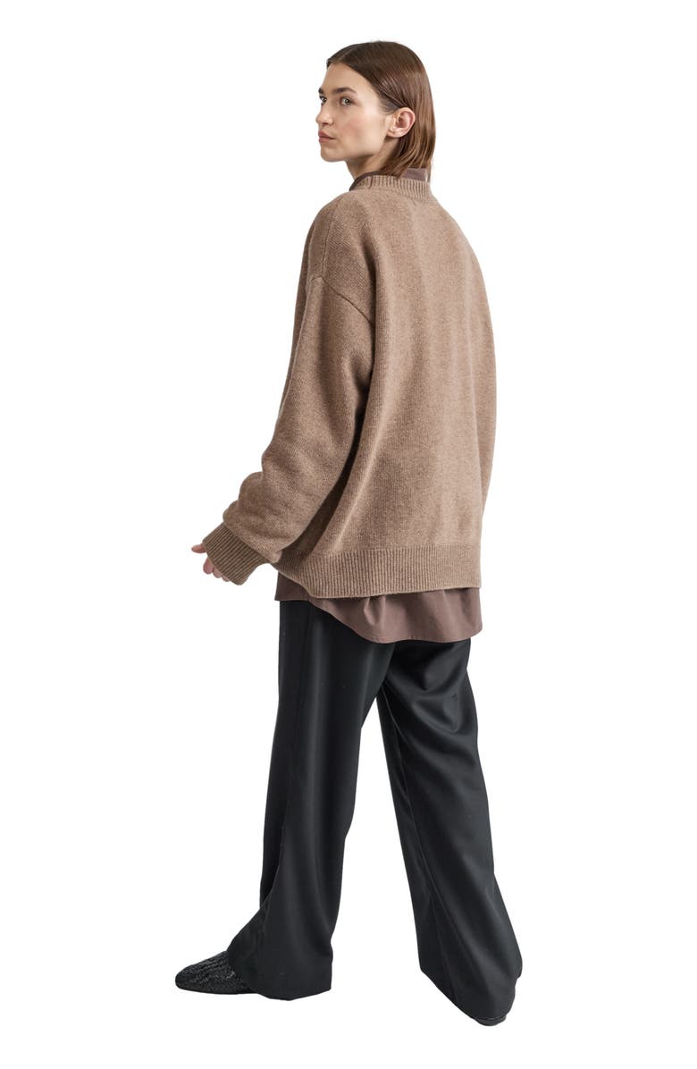 Almina Concept Oversized Wool/Cash Sweater, Alternate, color, Taupe Melange