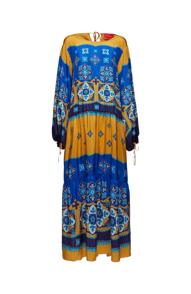 La DoubleJ Vesta Dress Placée Tiles Degrade Blue, Alternate, color, 