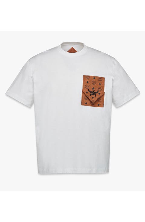 Monogram Patch Pocket T-Shirt in Organic Cotton