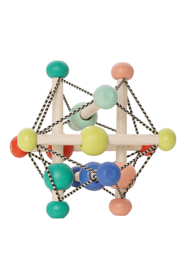 Skwish Colorpop Teether & Rattle Activity Toy, Alternate, color, MULTI-COLOR