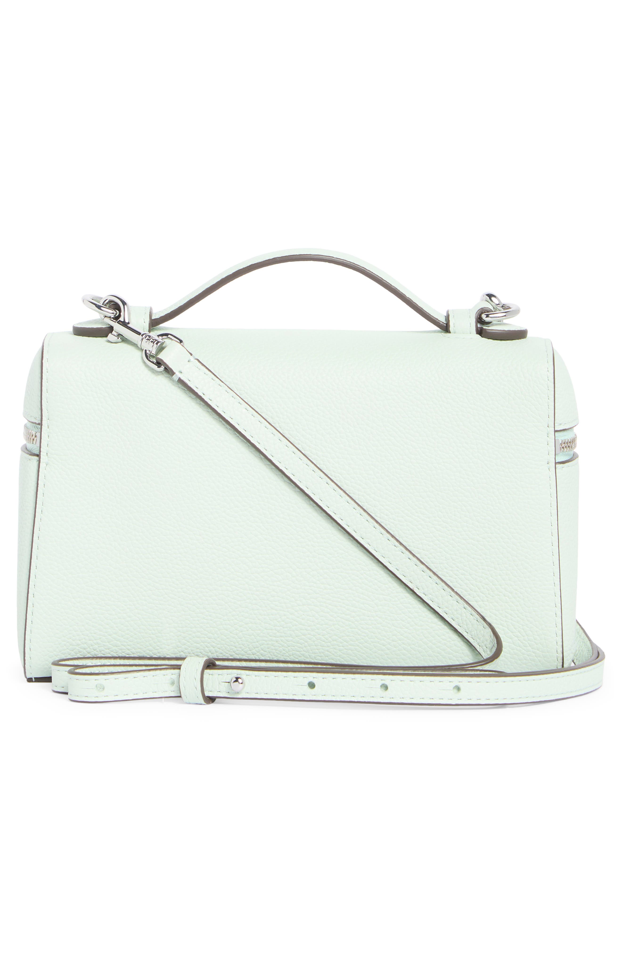 Romy Slim Top Handle Bag, Alternate, color, LIGHT GREEN