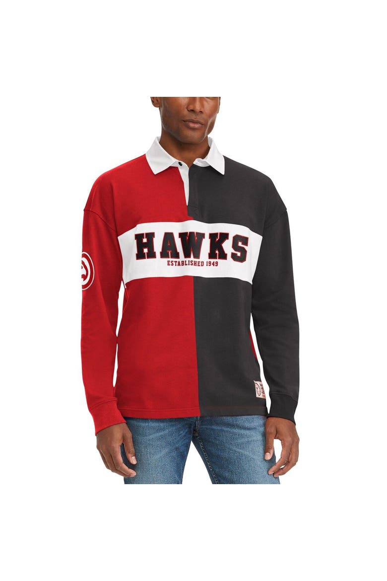 Men's Tommy Jeans Red/Black Atlanta Hawks Ronnie Rugby Long Sleeve T-Shirt, Main, color, Red