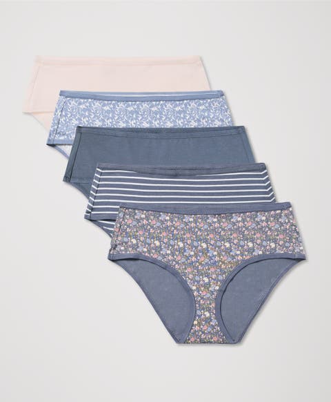 Everyday Mid Rise Hipster 5-Pack Made With Organic Cotton