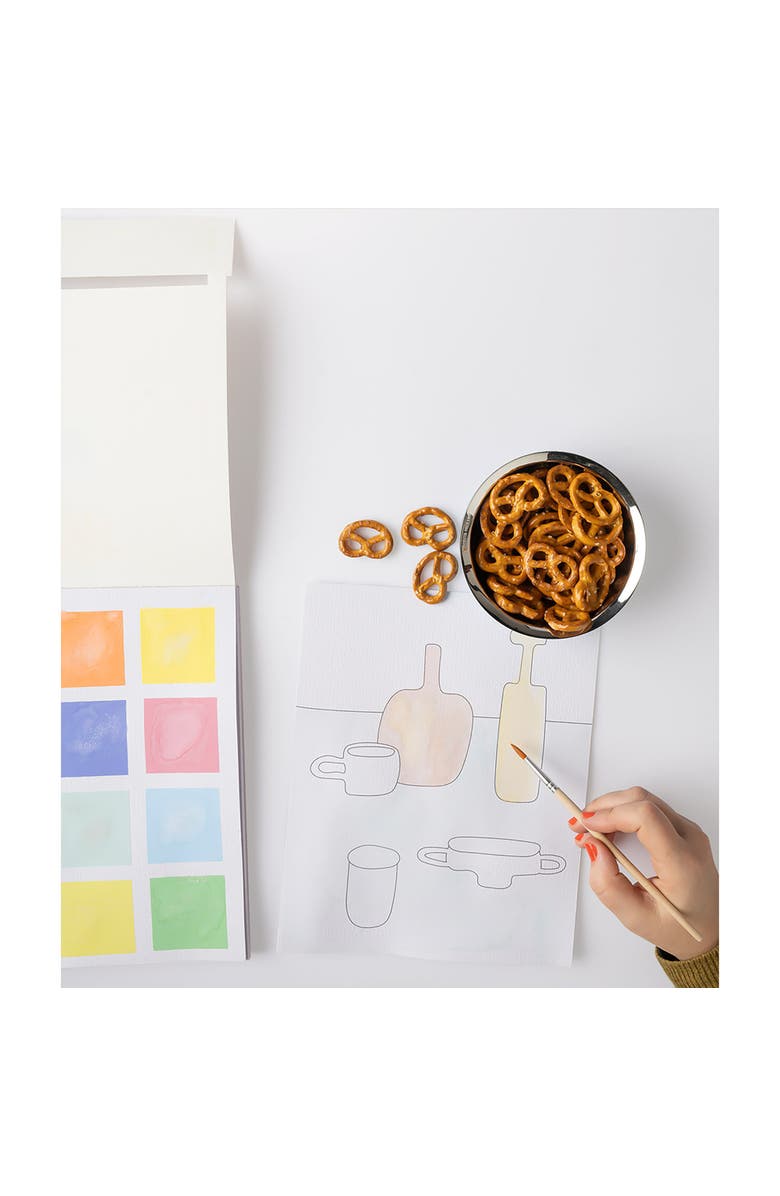 Journey of Something Water Painting Book, 20 Sheets, Floral & Nature Scenes, Alternate, color, Multicolored