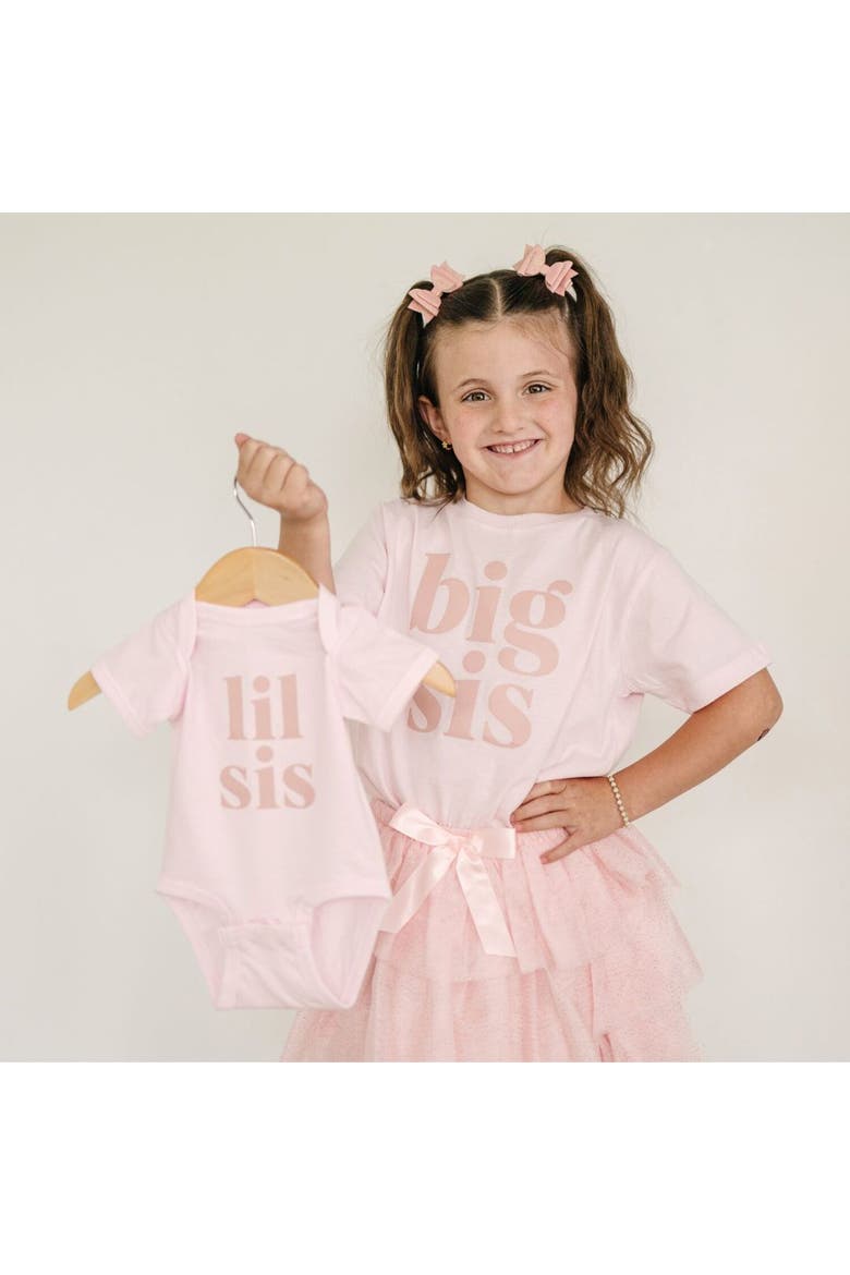 Big Sis Short Sleeve T-Shirt, Alternate, color, Ballet Pink