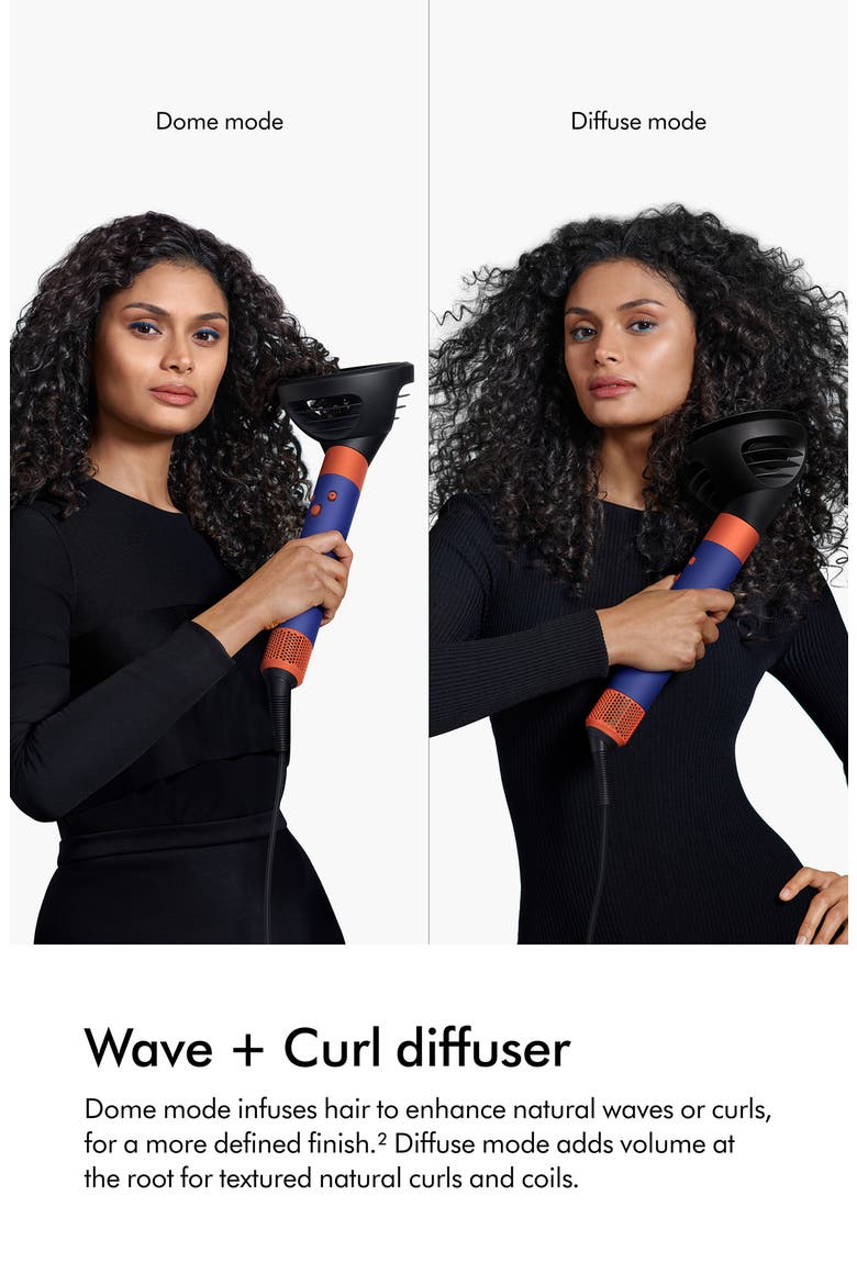 Airwrap™ Wave+Curl Diffuser Attachment, Alternate, color, BLACK