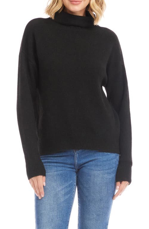 Karen Kane Funnel Neck Sweater In Black