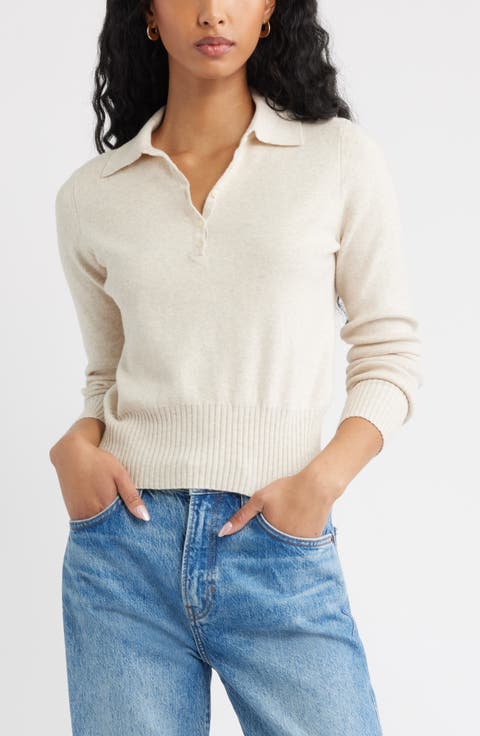 Long Sleeve Polo Sweater