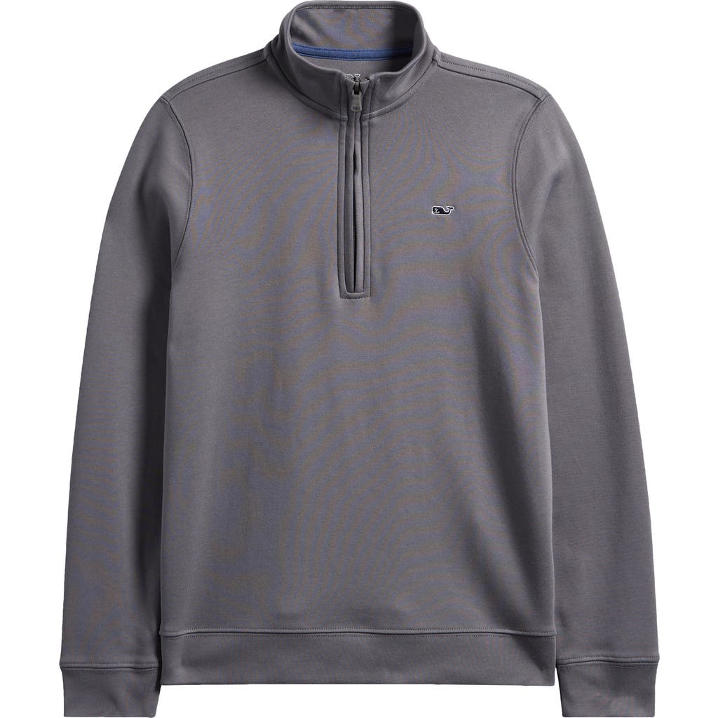 Vineyard Vines Kids' Exclusive Half Zip Pullover In Gray