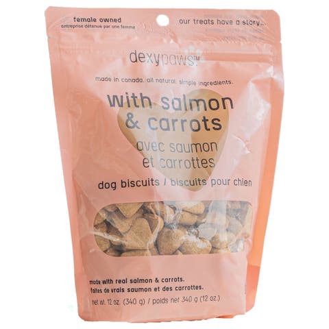 Salmon & Carrot Dog Biscuits 12oz All Natural Pet Treats