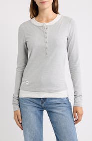 ROWING BLAZERS Layered Henley T-Shirt