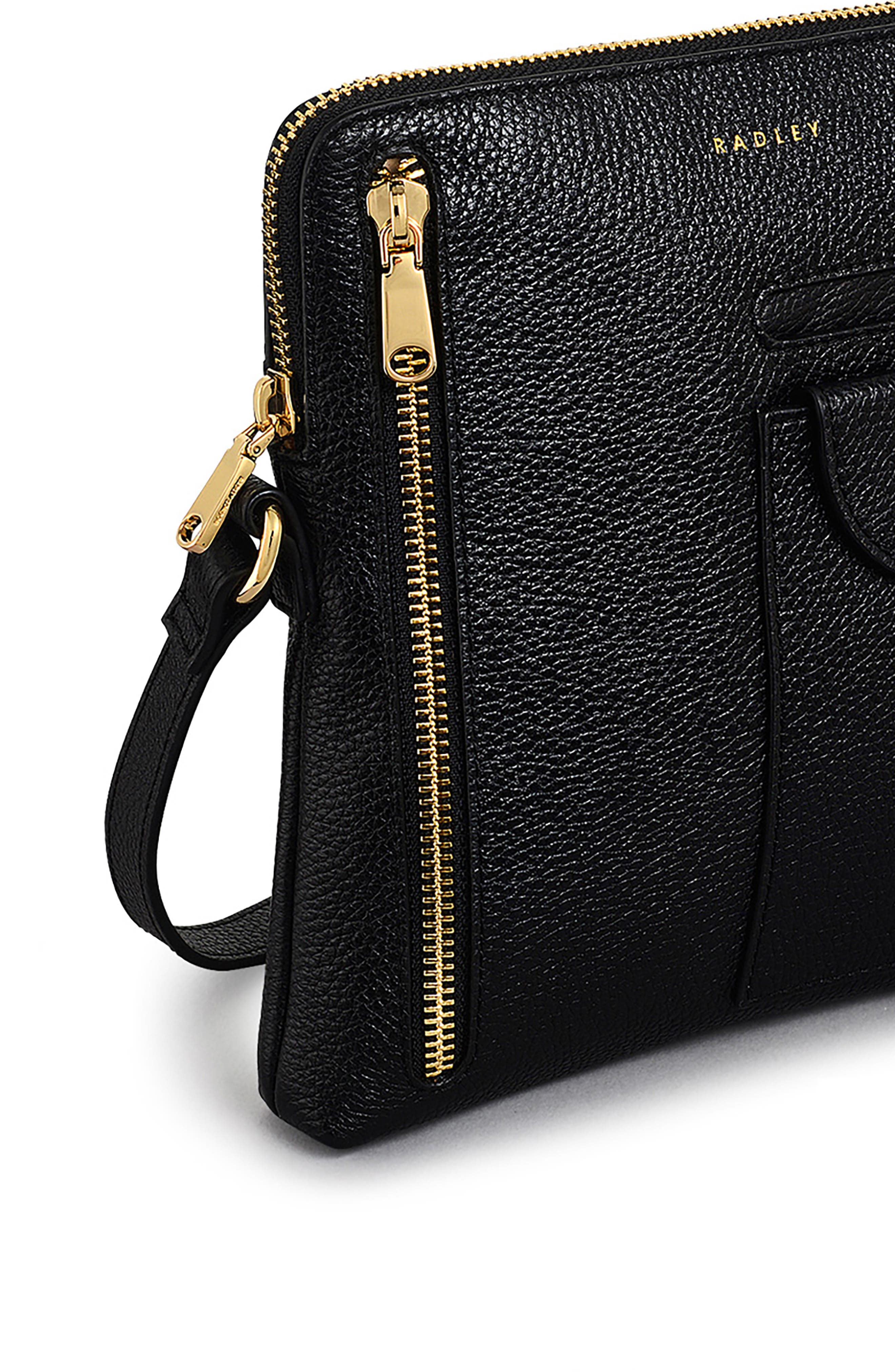 Radley Ridge Park Small Zip Crossbody Bag, Alternate, color, Black