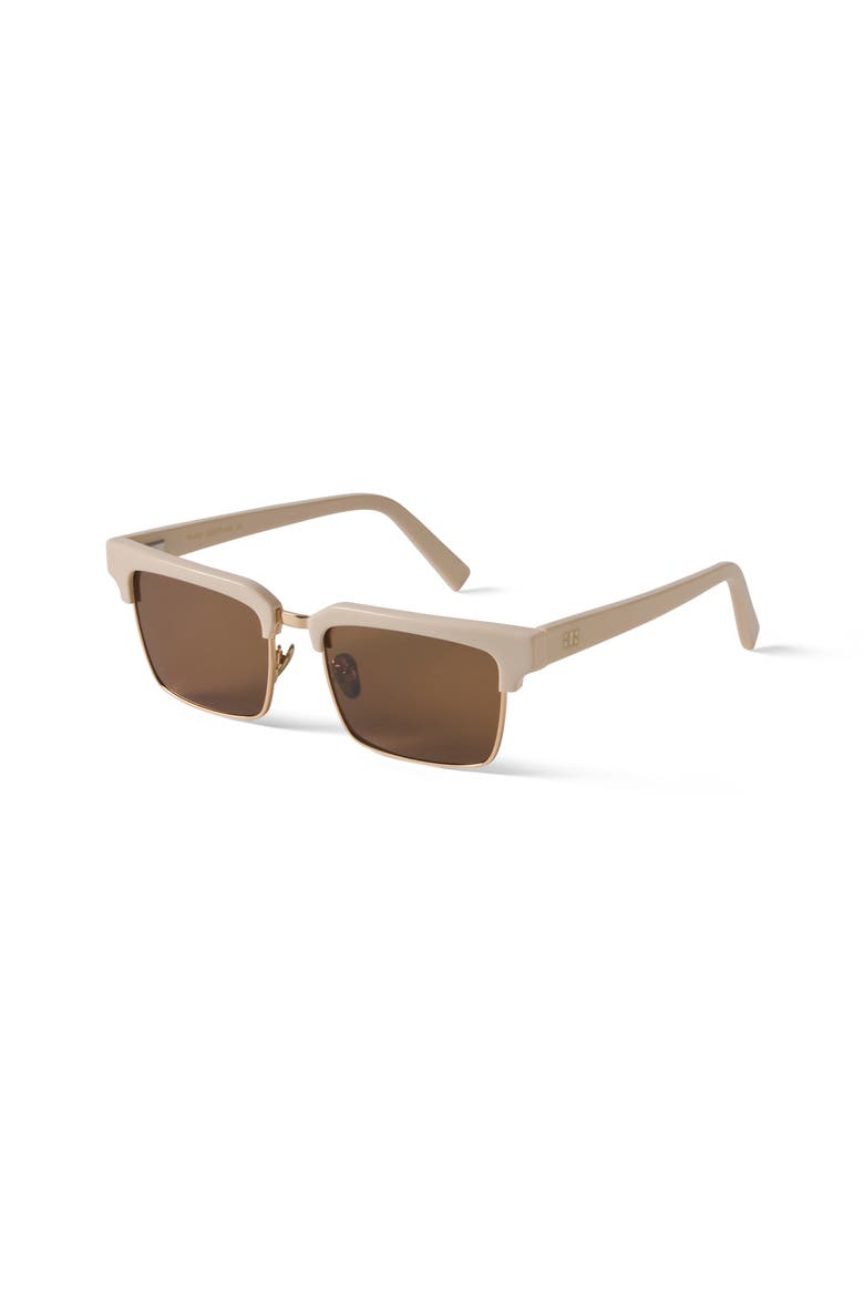 Paris Sunglasses, Alternate, color, Creme / Gold