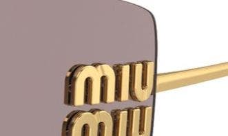Женские солнцезащитные очки Miu Miu 80mm Oversize Irregular Sunglasses — фото 6